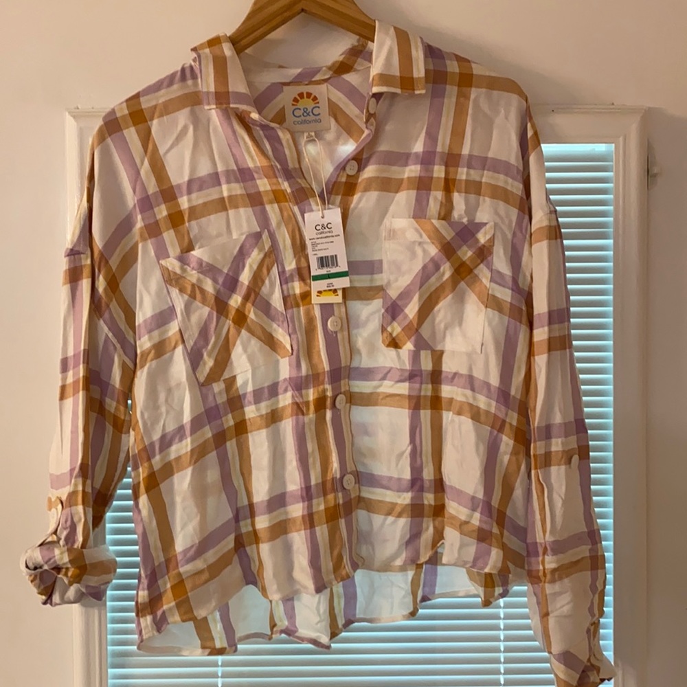 C&C California long sleeve 2 pocket button up